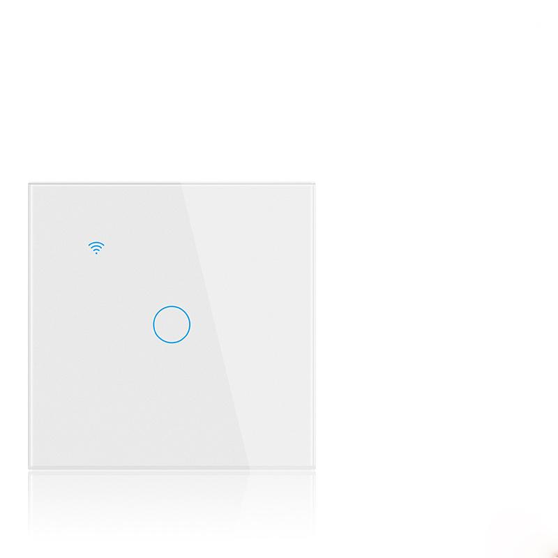 Smart Home Automation Zigbee/Wi-Fi Kinetic Light Switch 1 2 3 Gang Wireless Smart Wall Switch for App 3 Channel (White,86*86*35mm&Eu Standard) белый