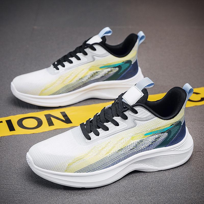 Spring-Summer Men's Plus Size Shock-Absorbing Running Shoes - Super Light and Casual