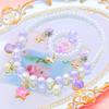Cross-border children's jewelry pearl alloy starfish shell unicorn necklace bracelet ear clip ring DIY jewelry cover