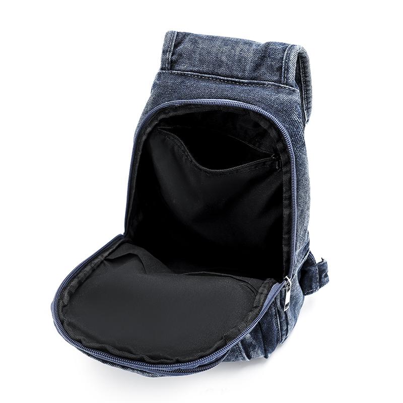 Small Backpack Women's Lightweight Retro Large Capacity Chest Bag Multi-function Backpack