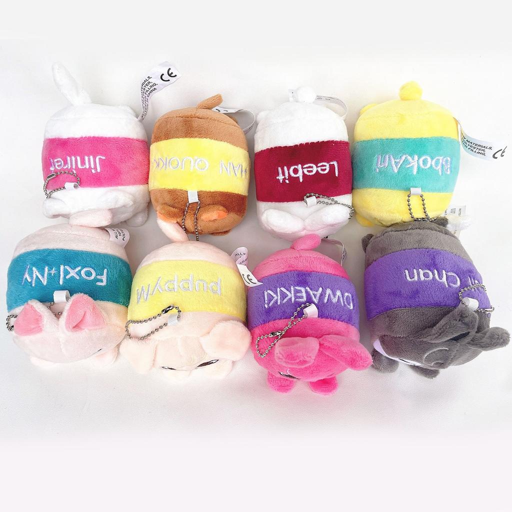 Plyšové plyšové panenky kolem idolů, kreativní dekorativní dárkové ozdoby