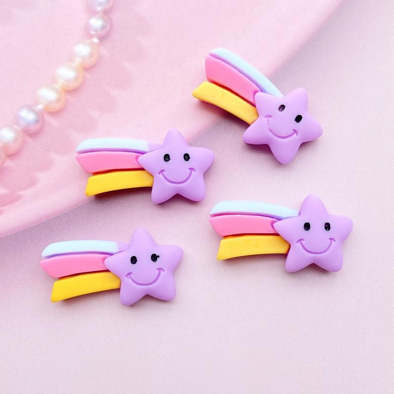10/20Pcs Kawaii Mini Mixed Rainbow/meteor/Cloud Flat back Cabochons Scrapbooking DIY Jewelry Craft Decoration Accessories F09