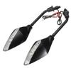 2PC ED Turn Signal Indicators Motorcycle Rearview Side Mirrors Moto For Honda