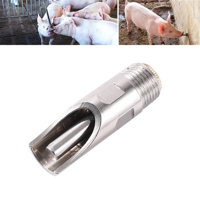 Stainless Steel Pig Water Dispenser 1/2"(20mm) Male Thread Pig Water Spout Automatic Drinking Fountain Livestock Supplies 1Pc