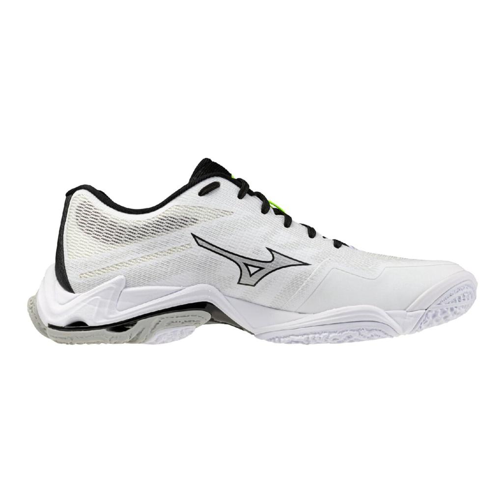 Mizuno Wave Lightning Elite Volleyball Size 2E Shoes, White/Black, 24.0 cm,