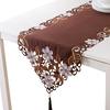 High Quality Luxury Satin Material Embroidered Tablecloth Manual Hollowing Home Decloration Table Cover Cloth Runner