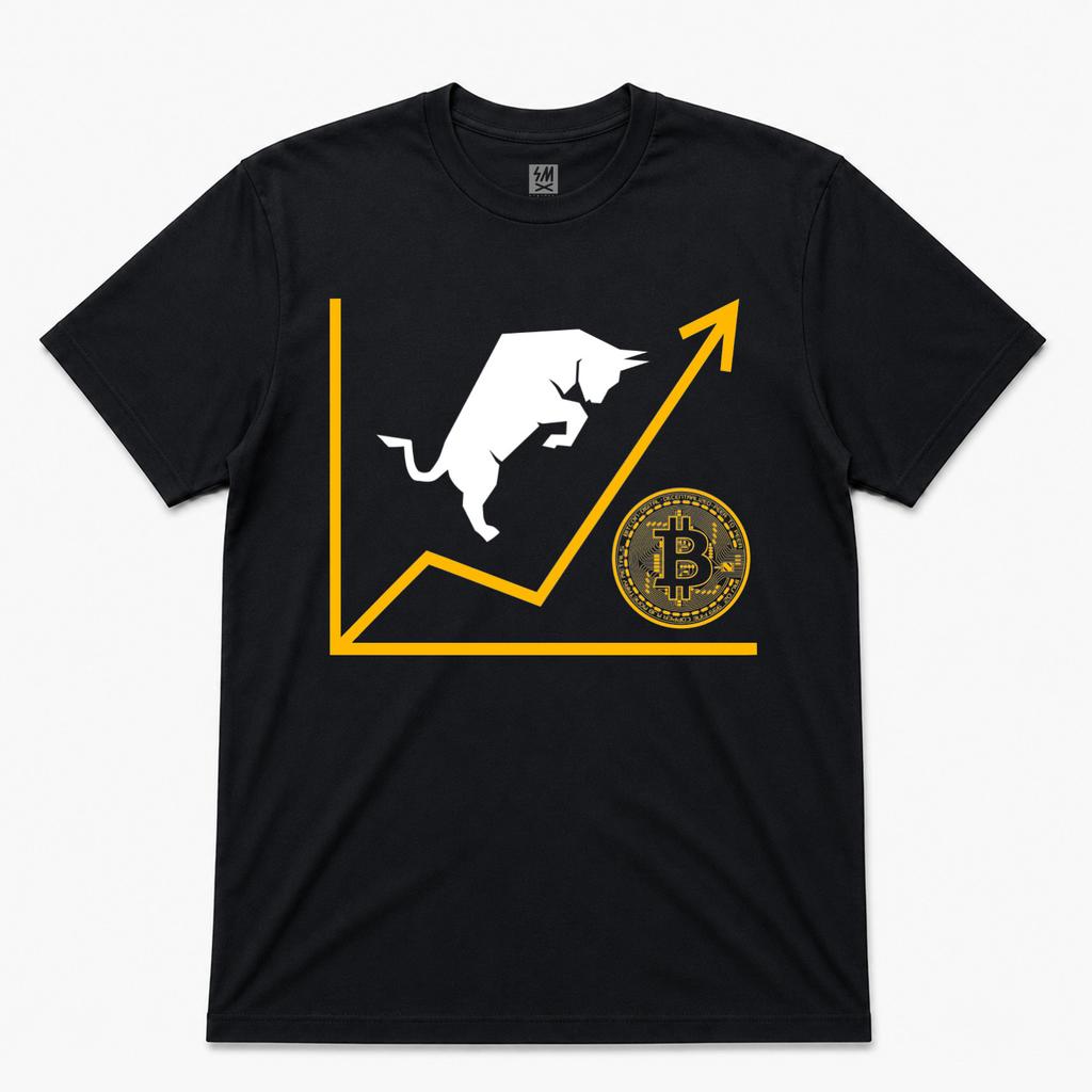 Bull Bitcoin Graphic T Shirt