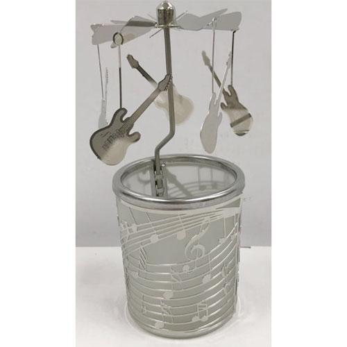 Candle Carousel-Like Holder with Rotary Blades (Music)