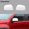 2Pcs White Side Door Rearview Mirror Cover for Chevy Colorado/GMC CANYON 2014+