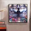 New Arrival 5D DIY Full Circle Diamond Painting "Two Wolves" Embroidery Cross Stitch Home Decor Gift
