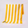 Double Sided Velvet Beach Towel Striped Microfiber Quick Dry Absorbent Swim Towel Beach Swimming Fitness Sporty Wodne