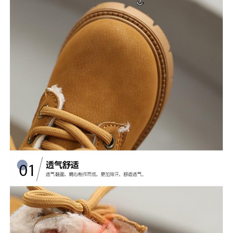 Kids Winter Warm Martin Boots Toddlers Soft Sole Non-Slip Toddler Boys Girls Neutral Style