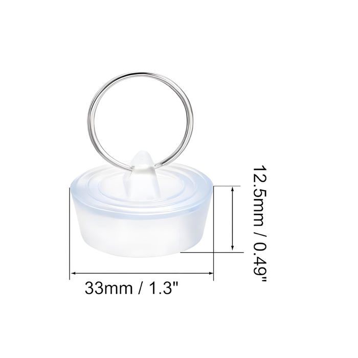 Bouchon de vidange - AIMOONSA - 29-32 mm - Bleu clair - Lot de 2 - Anneau de suspension