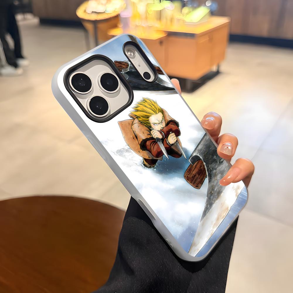 V-Vinland SagaS Hot Anime Phone Case For IPhone 17 Air 16 E 15 14 Plus 13 12 11 Pro Max Jelly 2 In 1 Protective Case