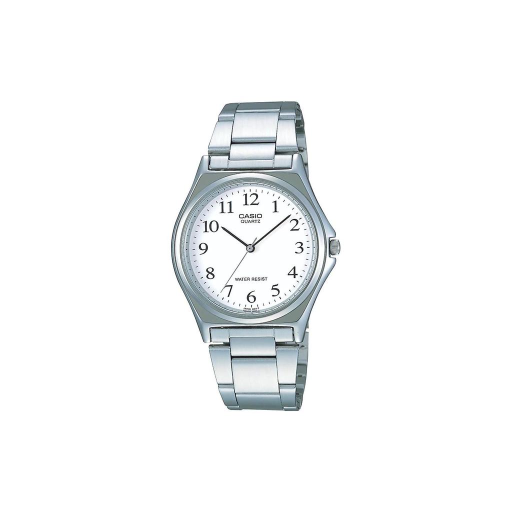 Casio Standard Series 50M Waterproof Fashion Quartz Movement Stainless Steel Strap Watch Men Watches White MTP-1130A-7BRJH