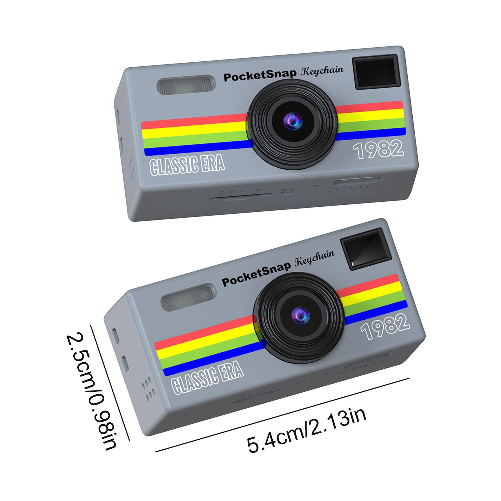 

New Retro Digital Mini Camera Campus Student Thumb Camera With High-definition Video Recording And Portable Photography Gift сірий колір