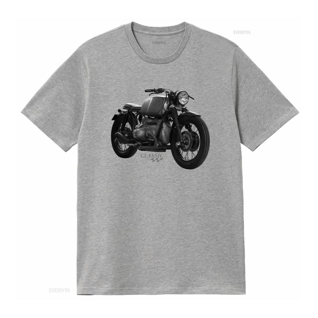Klasické motocyklové tričko pro muže Vintage design Cafe Racer Perfektní pro motorkáře modely R 80 100 1200 GS vintage Vypraný móda