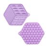 Silicone Square Shape Dog Slow Feeder Lick Mat with Suction Cup for Anxiety Relief and Calming Bathing Pets Bowls
