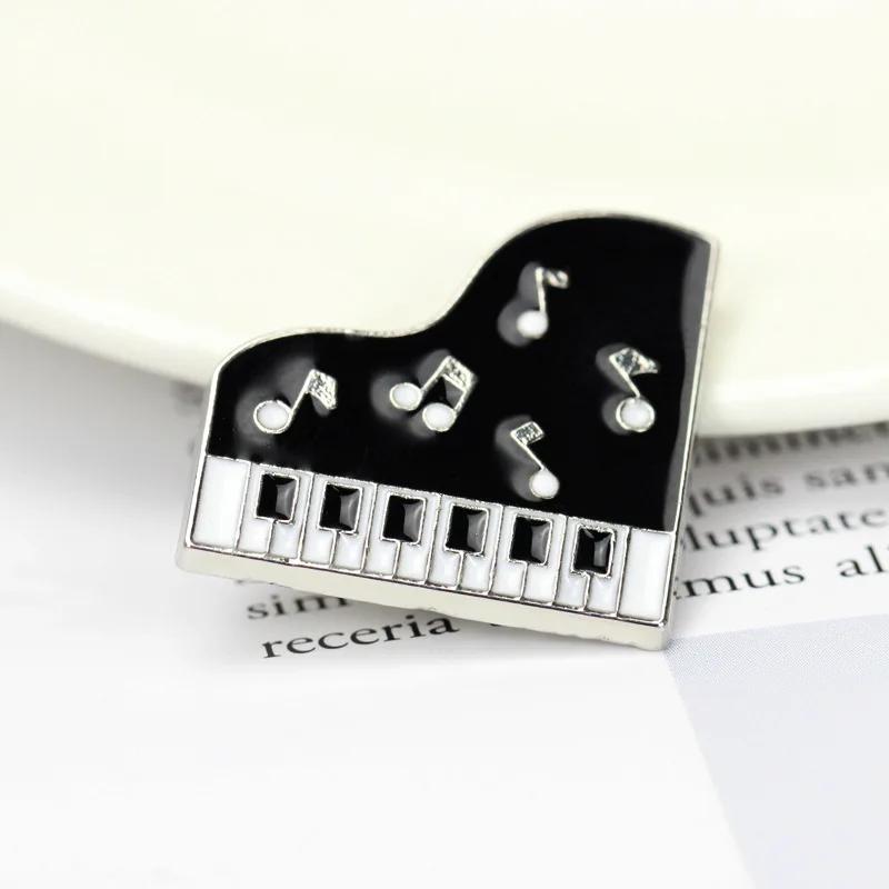 Retro Kreativ Trendig Gitarre Violine Klavier Instrument Emaille Anstecknadeln Rucksack Revers Abzeichen Broschen Schmuck Geschenk für Musikliebhaber