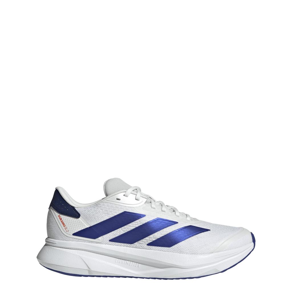 Chaussures de course Adidas Duramo SL2 Unisexe Bleues Taille Chaussures, Adulte, NKL69, Blanc/Bleu Lucid/Foncé (JS4395), 27.5cm