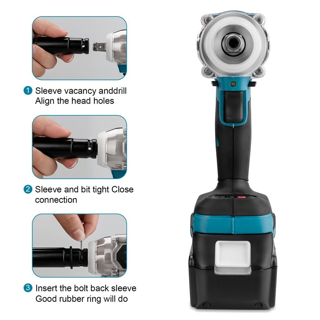 1/2 Inch Screwdriver Power Tools Cordless Portable Electric Wrench Brushless Electric Impact Wrench
