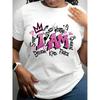 Women'S Plus-Size Empowerment Graphic Printed T-Shirt - Short-Sleeve Round-Neck Casual Top Featuring Affirmations Like 'I Am
