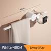 Black Towel Holder Aluminium Alloy Bathroom Towel Hanger Waterproof Towel Bar SS Gold Rack Shelf Accessories 811783