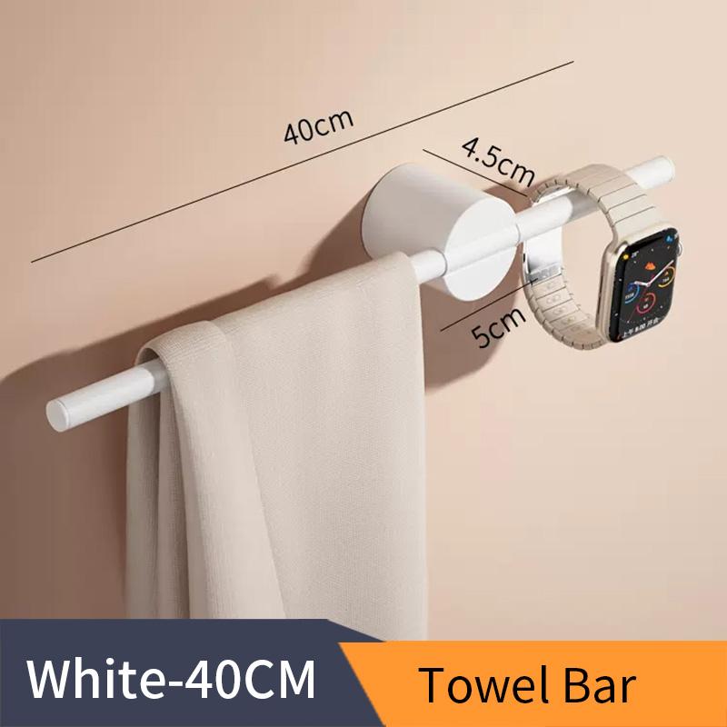 Black Towel Holder Aluminium Alloy Bathroom Towel Hanger Waterproof Towel Bar SS Gold Rack Shelf Accessories 811783
