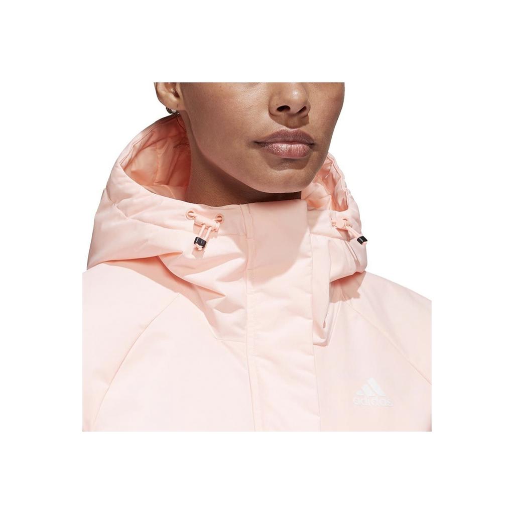 adidas Lässige Sport-Kapuzenjacke aus Baumwolle Winter Unisex Jacken Rosa FT2594