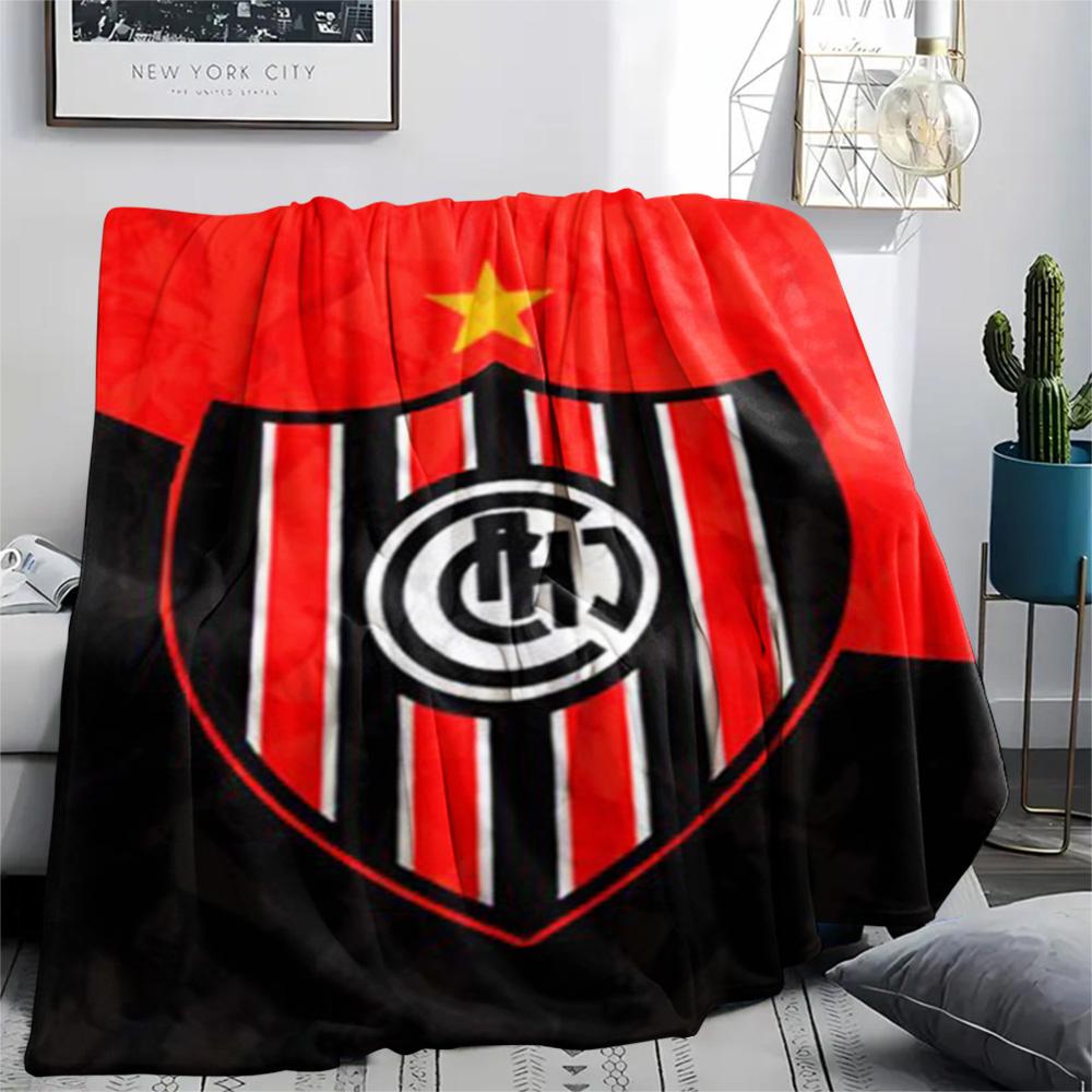 1Pc Chacarita Juniors Print Flannel Blanket High Quality Warm Comfortable Cover for All Seasons Perfect for Gifts Home Decor