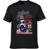 Men's Summer Round Neck Horror Movies Hip Hop Short Sleeve T Shirt Breathable Undershirt Black Captain Tee