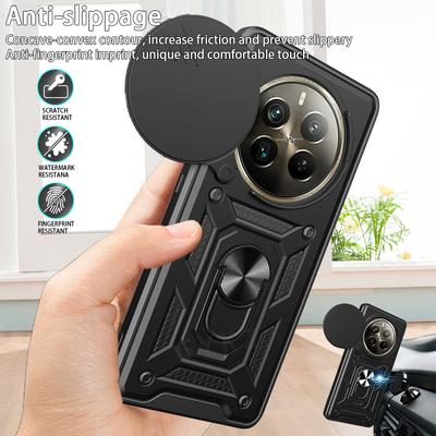 Pentru Realme 12 Pro 5G Husă Glisantă Obiectiv Cameră Armură Huse Telefon pentru Oppo Realme 12 Pro + Plus 12Pro Suport Magnetic Inel Capac Spate