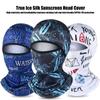 Summer Cool Balaclava Ice Silk Cycling Full Face Cap Sun Anti-UV Protection Sports Face Cover Headwear Bike Motorcycle Men's Hat