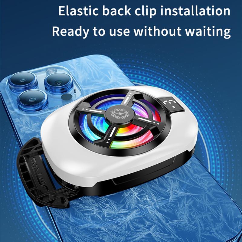 Polovodičový chladicí ventilátor na mobilní telefon Radiátor Zadní klip Pro Hry/Živé vysílání Chladič telefonu Pro Iphone Android Univerzální
