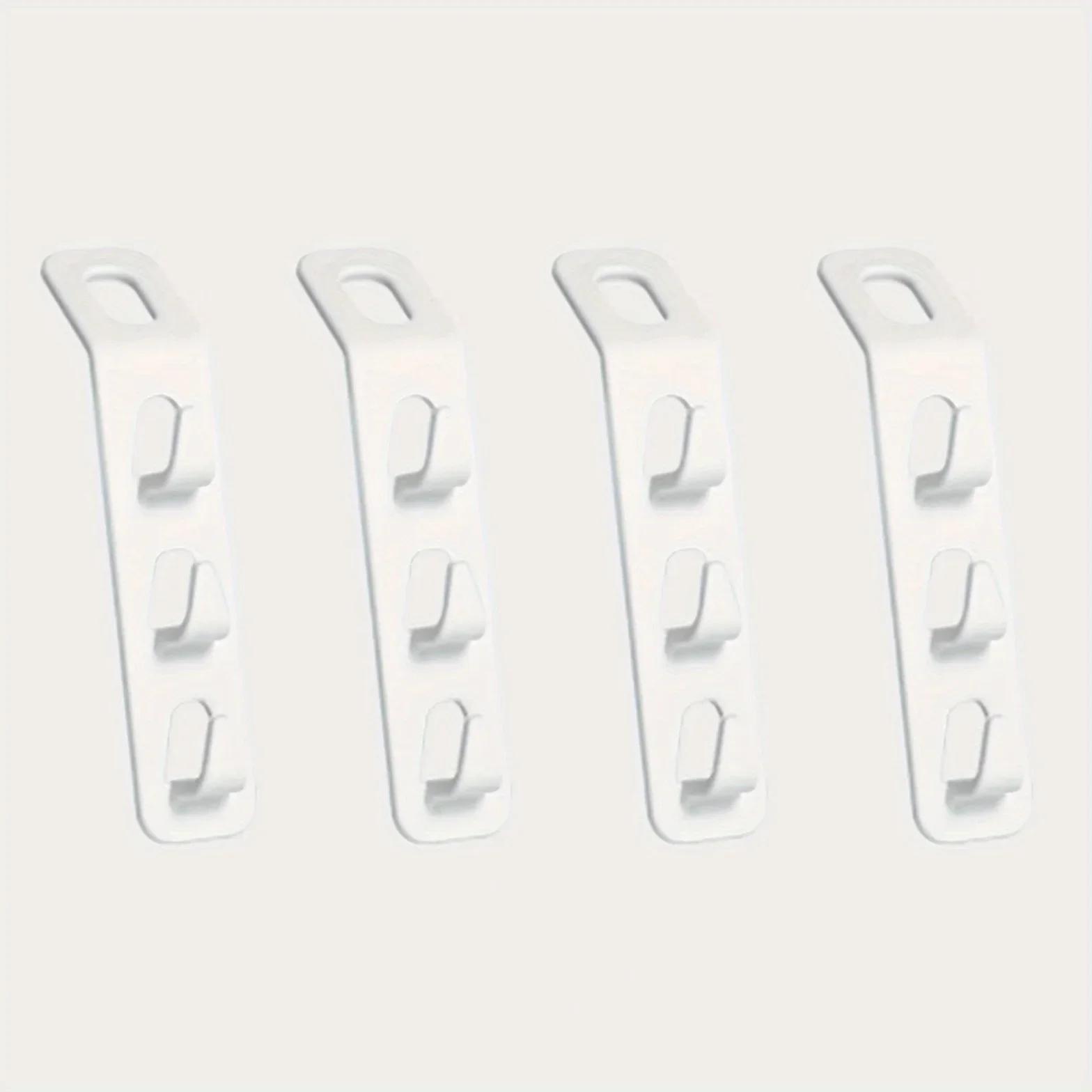 

4/8pcs Plastics Hanger Connection Hook Stackable Space Saving Storage Multifunctional Hanging Clothes Rack