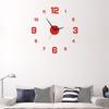 Moderne Acryl-Wanduhr mit nachleuchtenden Ziffern und geräuschlosem Betrieb