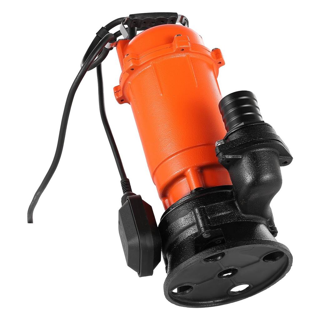 1500W Tauchschmutzwasserpumpe, 21000 L/H, Gusseisen Tauchschacht-Abwasserpumpe mit Automatik-Schwimmerschalter, 18m Max. Förderhöhe, Abpumpen von schmutzigem und klarem Wasser,