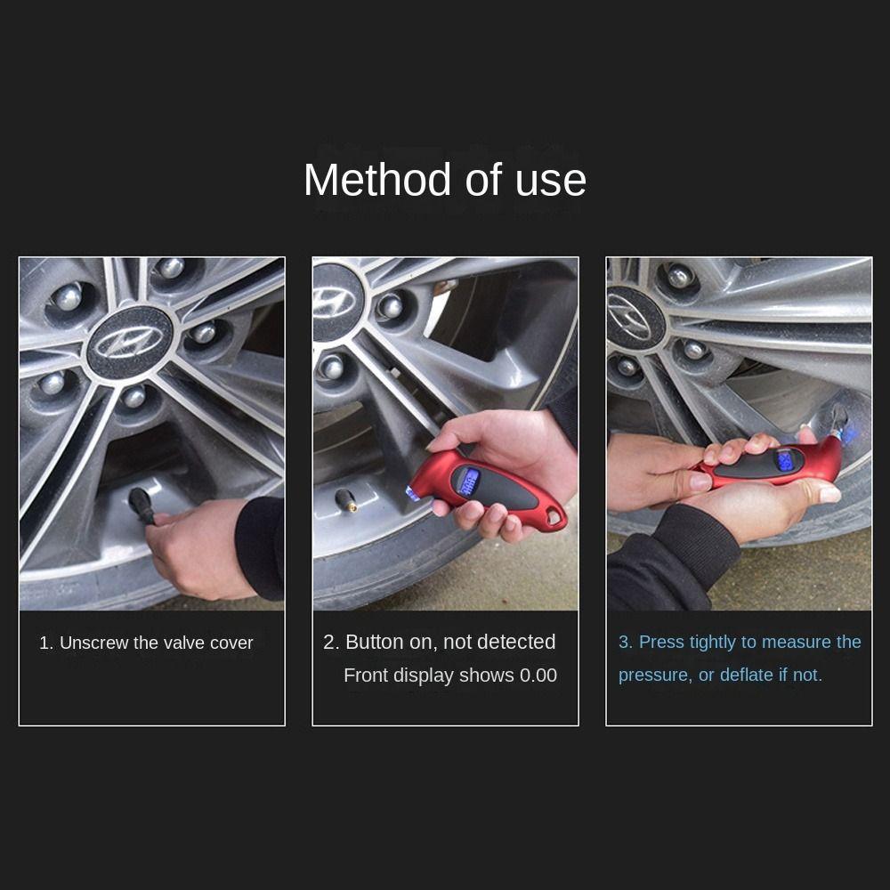 Digital Air Pressure Gauge Mini Manometer Durable Tire Gauge