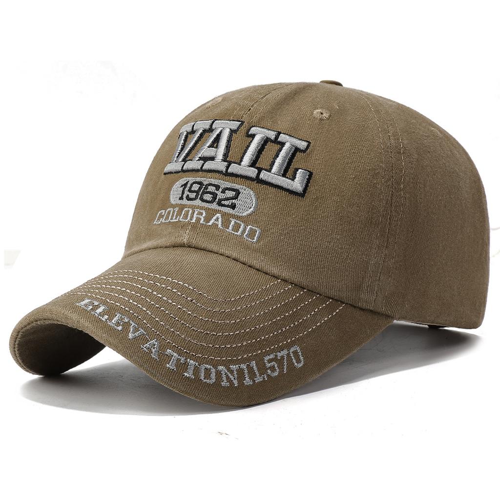 Vierjahreszeiten gewaschene Baumwoll-Baseballkappe, modischer verwaschener Used-Look, bestickte Schirmmütze, europäischer und amerikanischer Stil, ausländischer Tra
