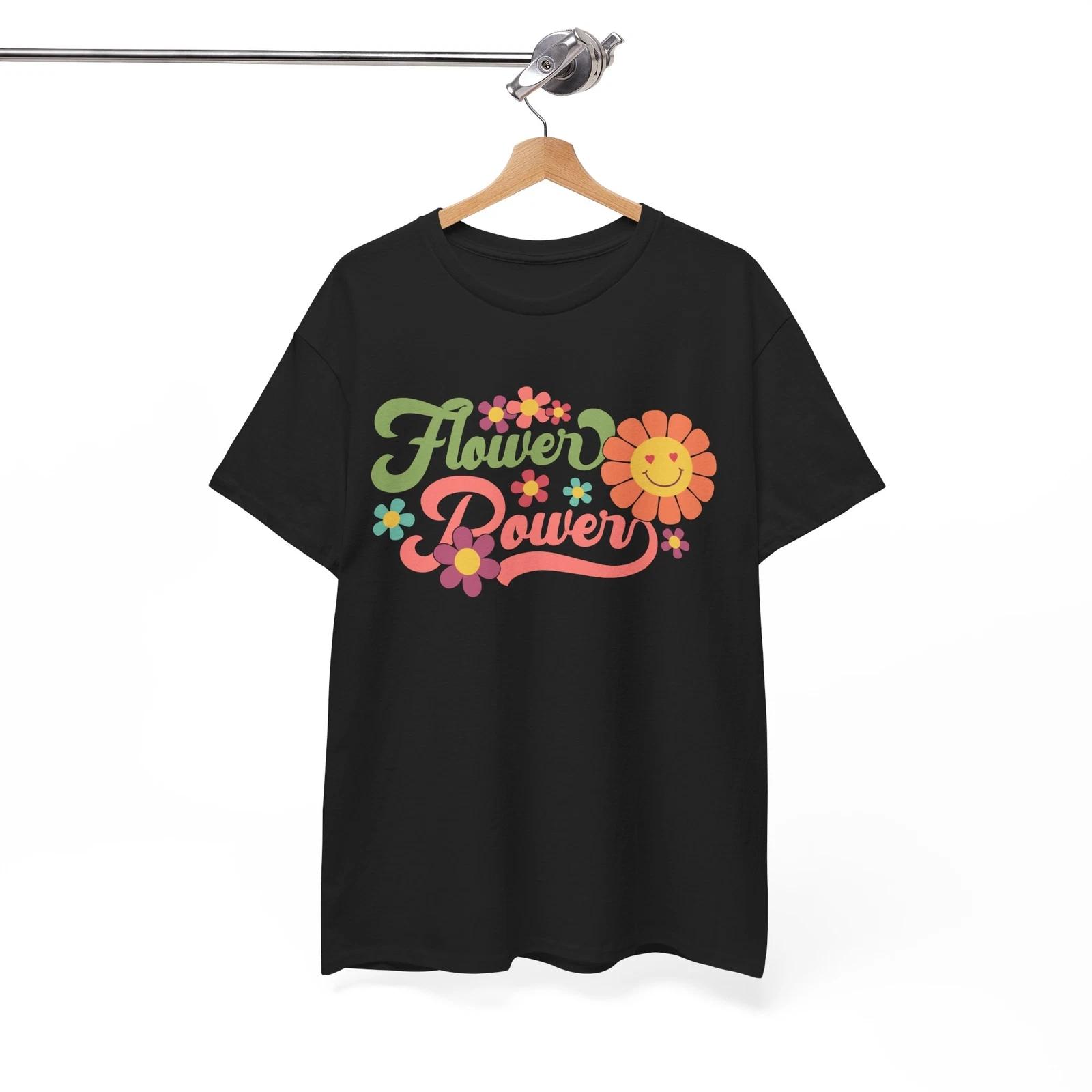 Flower power T-Shirt | Spiritual Hippie Universe Tee | Astrology Shirt S