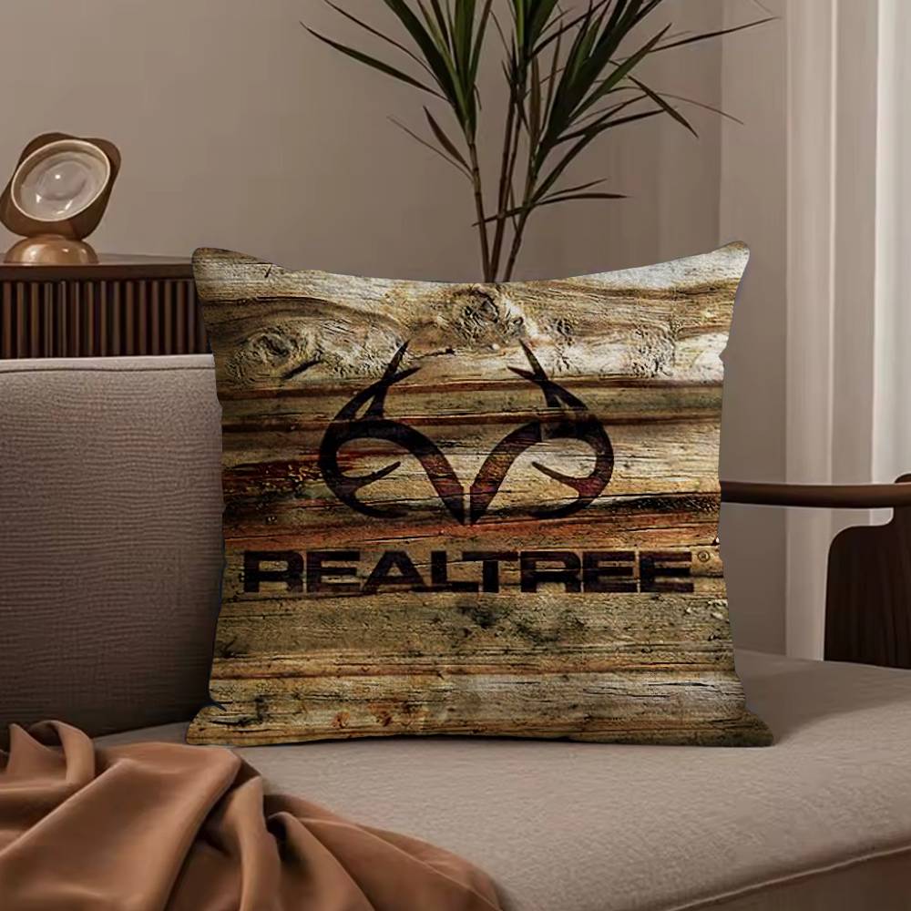 

Cool R-Realtree Pillow Case Anti-dustmite Pillowcase Invisible zipper silky short plush Sofa cushion cover 30cmx30cm