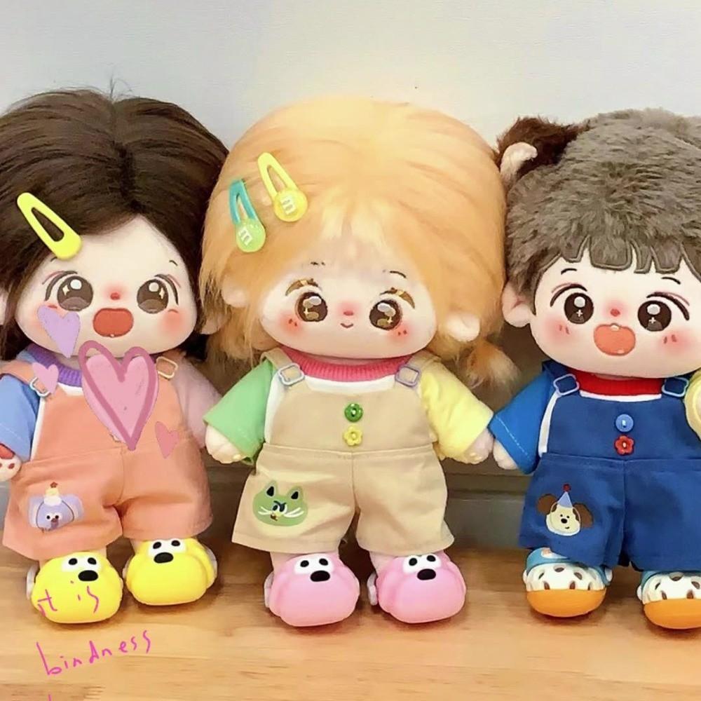 1 set Cartoon Pattern 20cm Cotton Doll's Clothes Outfit 10cm Doll Clothes  Children's Gift