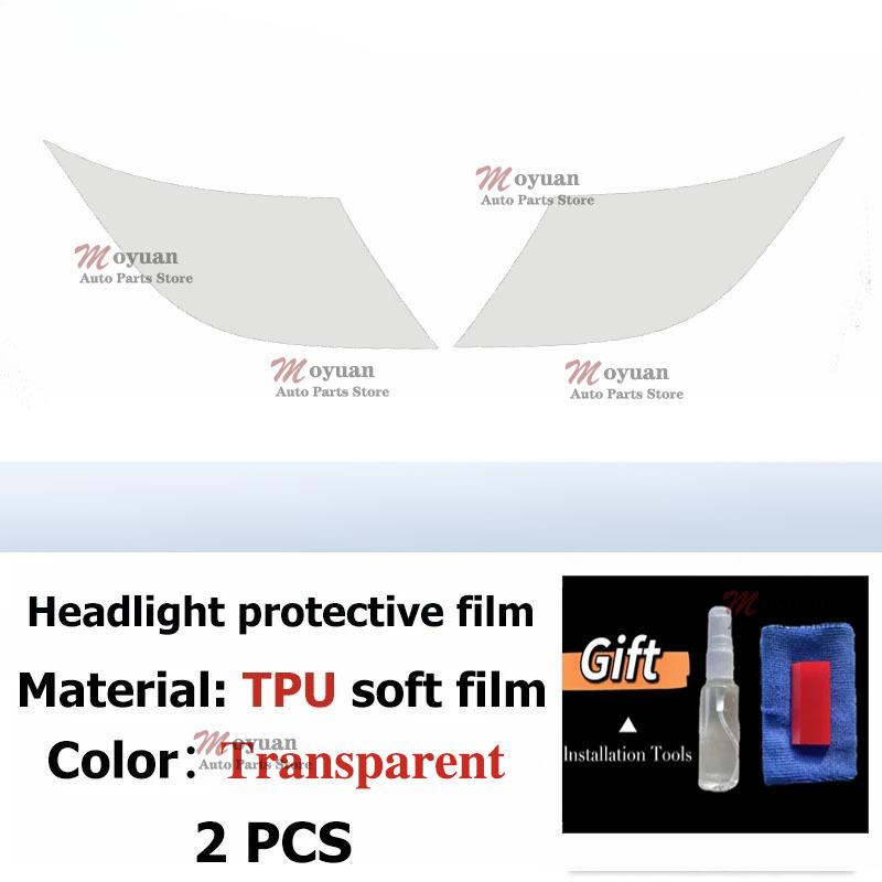 For BYD Dolphin Car Headlight Protective Car Film Front Headlamp Transparent Black TPU Exterior Sticker Car Accessories