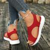 44 Yards Direct Supply Flying Woven Beach Sandals Women'S Summer Comfortable And Breathable Large Size Casual Wedge Sandals