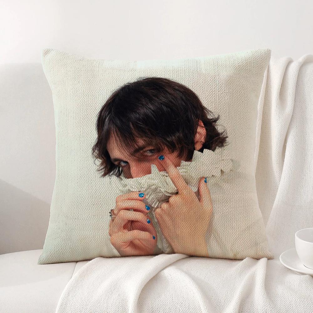 Singer Porter Robinson Pillow Case Natural Linen Organic Fabric Double-Sided Printing Breathable Perfect Gift For Decor
