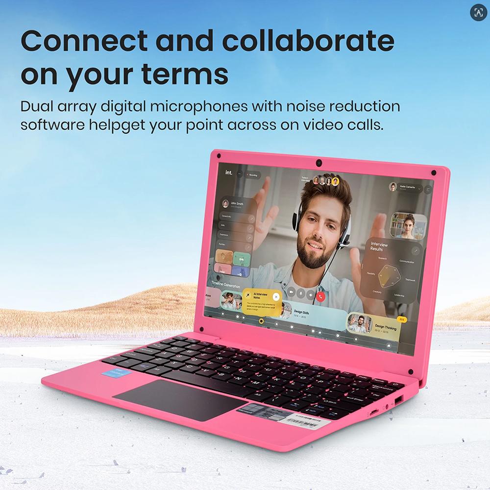 Mini 10.1inch Education Laptop Computer Windows11 Netbook Intel 8GB RAM 128GB SSD Laptop Computer for Learning