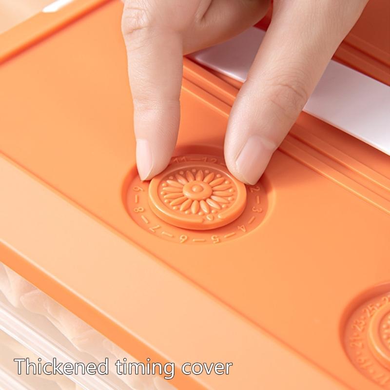 Praktische Mehrschichtige Keks- und Knödel-Organizer Mit Transparenten Designs und Griff Platzsparende Küchenutensilien