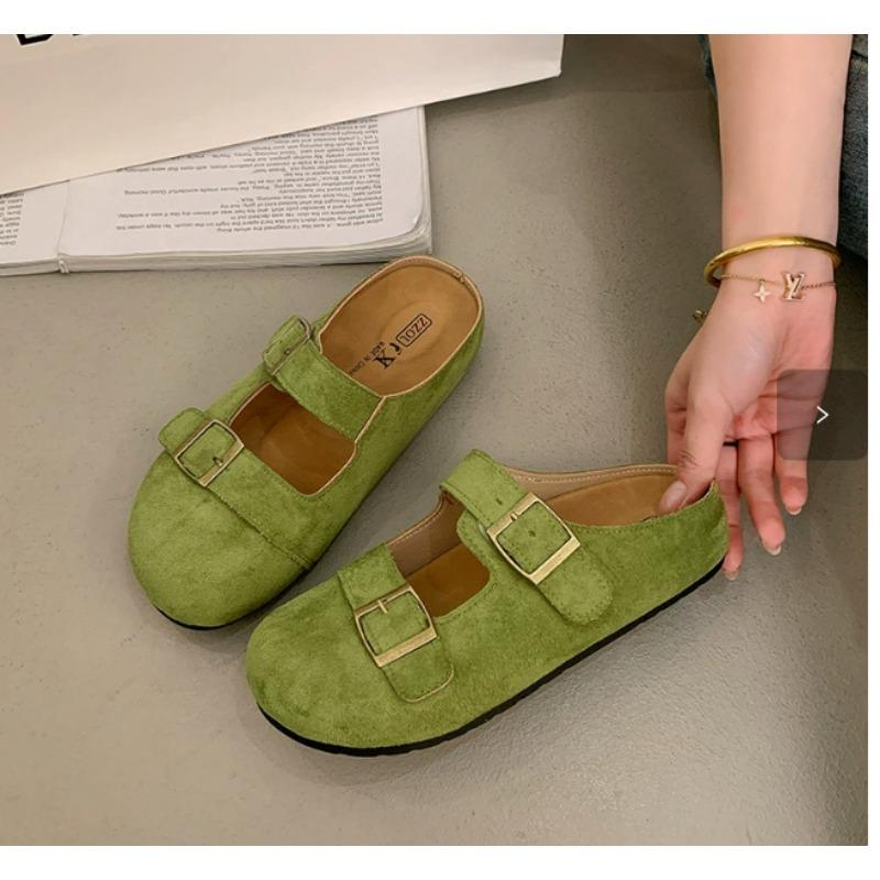 Boken Flip-flops Summer and Spring Thick-soled Shoes Muller and Mary Jane Shoes Half Slippers