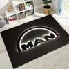 3D Man Truck Logo Motorcycle Carpet Rug for Bedroom Living Room Sofa Home Doormat Decor,Large Kids Play Non-slip Floor Mat