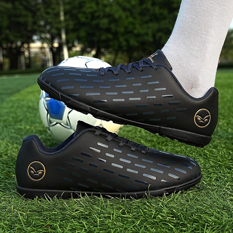 32-45 Fußballschuhe Herren Leder Outdoor Outdoor Rasen Fußballschuhe Damen Große Größe Kinder Fußballschuhe